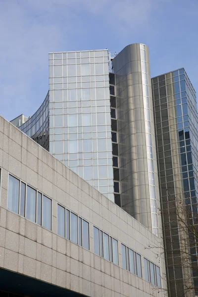 Stock image Office building with windows and sky