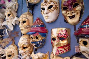 Masks in Venice in Italy clipart