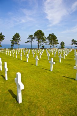 normandy, Fransa için Amerikan mezarlığında göster