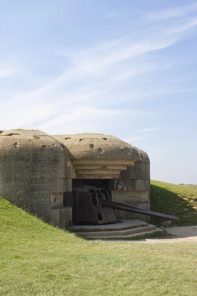 Bunker da Segunda Guerra Mundial na Normandia França — Fotografia de Stock