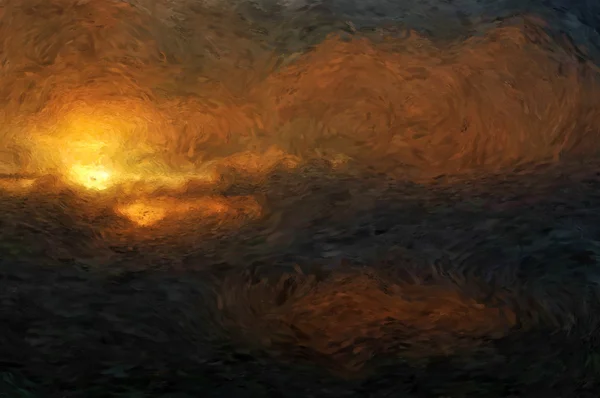 Abstrakt impressionistiska dawn — Stockfoto