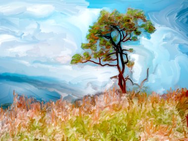 Landscape tree clipart