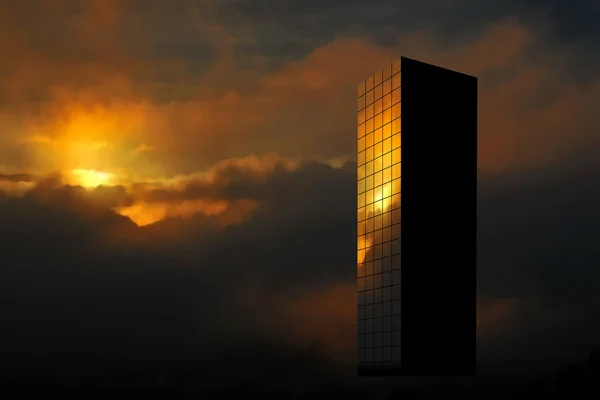 Rascacielos Sunrise — Vector de stock