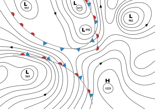 Barres isothermes — Image vectorielle