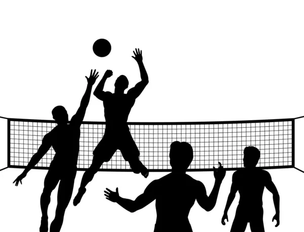 Golpe de voleibol — Vector de stock