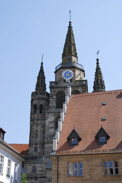 Церква в місті Ansbach — стокове фото