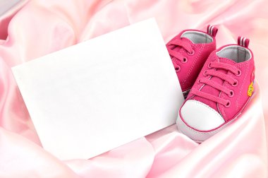 Pink Baby Booties clipart