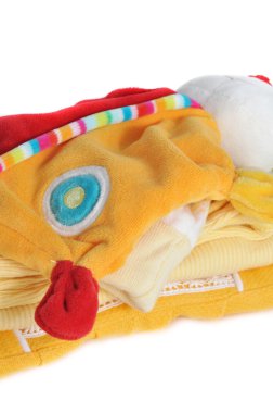 katlanmış bebek giysileri