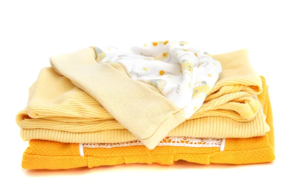 Διπλωμένο μωρό ρούχα — Φωτογραφία Αρχείου