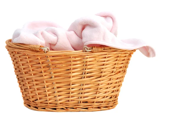 粉红色婴儿毯 — 图库照片