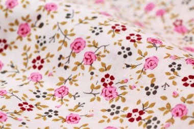 Floral Fabric clipart