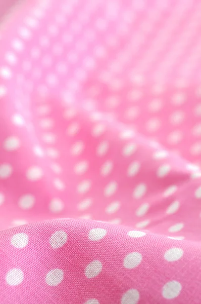 Tecido de bolinhas rosa — Fotografia de Stock
