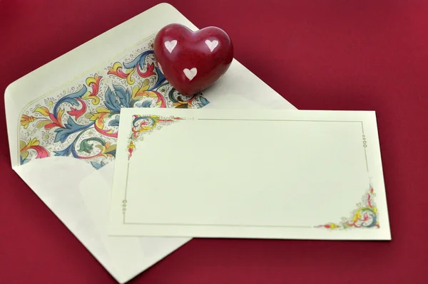 Carta romântica — Fotografia de Stock