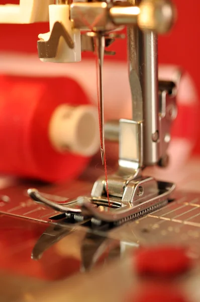 Detalhe da máquina de costura — Fotografia de Stock