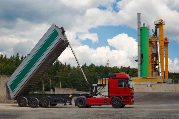 stock image Truck & factory