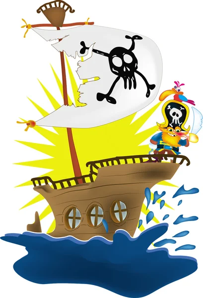 Nave pirata — Foto Stock