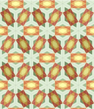 Seamless Background tile with 3d geometric pattern. clipart