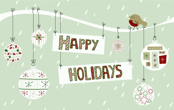 Happy Holidays Background — Stock Vector