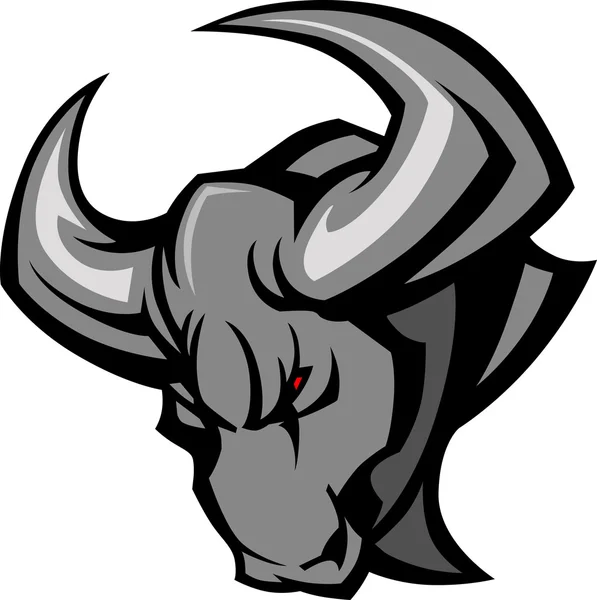 Mascot-bull vectorillustratie — Stockvector