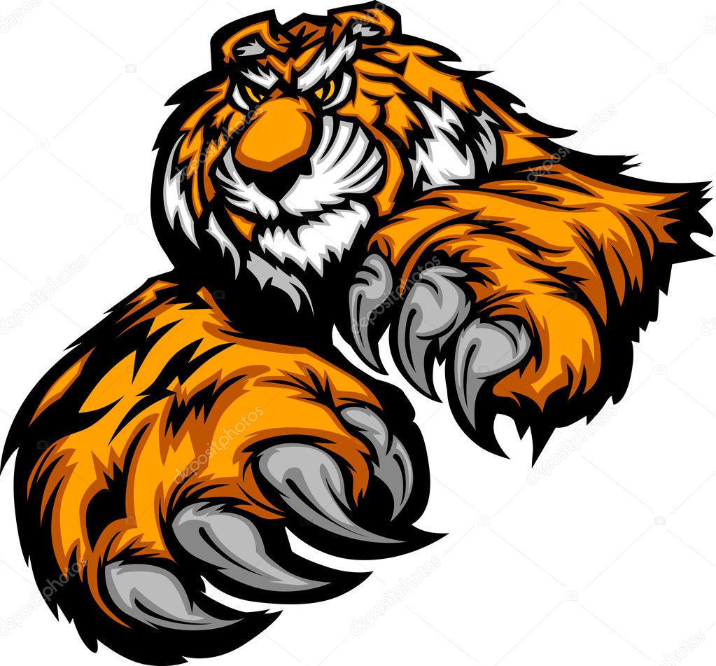 Tiger Body with Paws and Claws