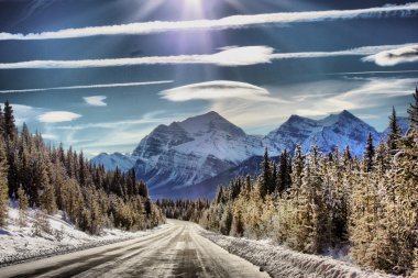 Columbia Icefields Parkway, Canada clipart