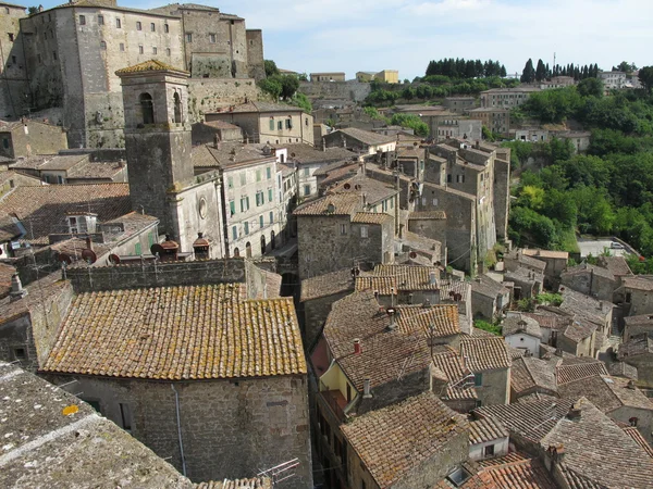 Pueblo de Sorano, Toscana —  Fotos de Stock