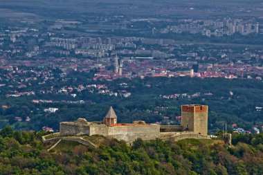 Amazing Medvedgrad castle & Croatian capital Zagreb clipart