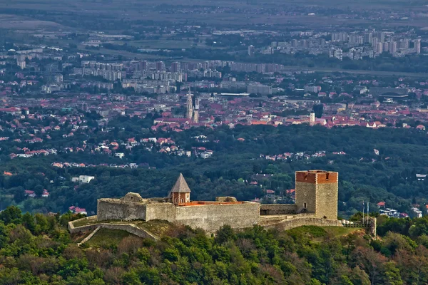 Stock image Amazing Medvedgrad castle & Croatian capital Zagreb