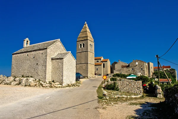 Cidade mediterrânea de Lubenice, Ilha de Cres — Fotografia de Stock