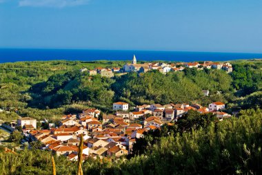 Mediterranean town of Susak, Croatia clipart