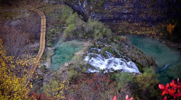 Plitvicer Seen Paradies Wasserfall und Natur — Stockfoto