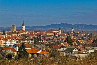 Križevci panoramik cityscape tarihi kent