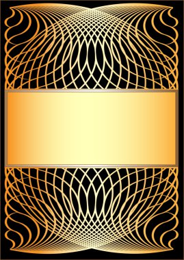 Gold frame. clipart