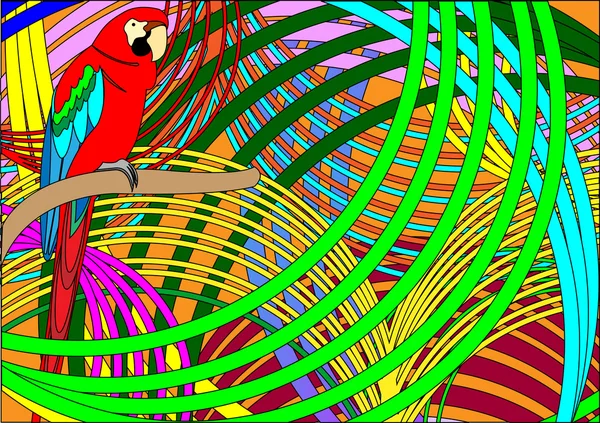 Papoušek. — Stockový vektor