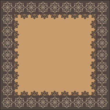 Decorative indian frame clipart