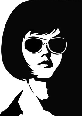 Woman's face clipart