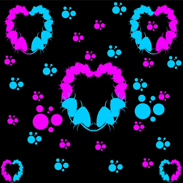 kalp desen yapraklar