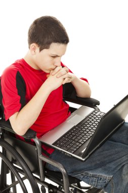 Disabled Teen Boy Online clipart