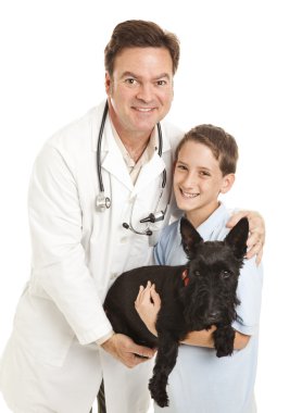Veterinarian and Patients clipart
