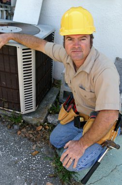 Competent AC Repairman clipart