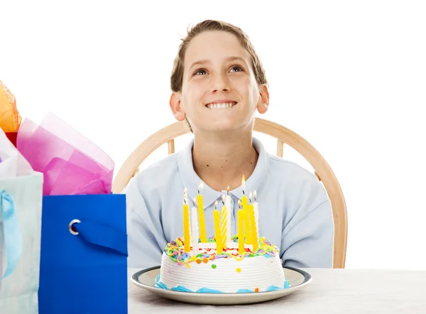 Мальчик с днем рождения — стоковое фото