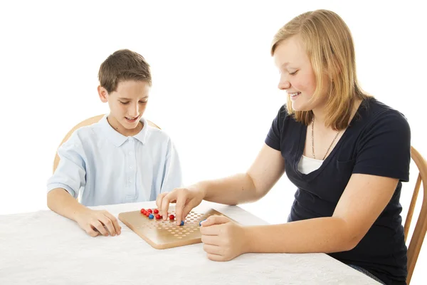 Kids Play Board Game — Stock Photo, Image