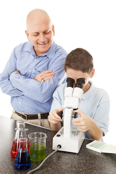 Science Teacher and Student — Stock Photo, Image