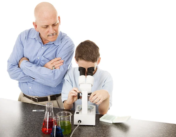 Science Teacher with Student — Stock Photo, Image