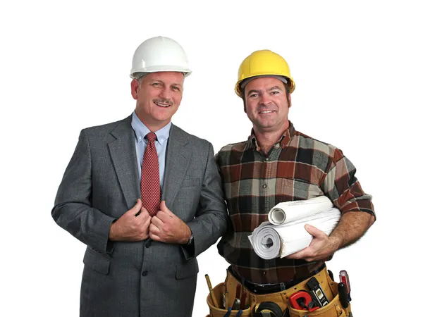 Инженер и подрядчик — стоковое фото