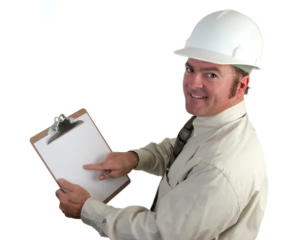 Construction Supervisor Happy — Stock Photo, Image
