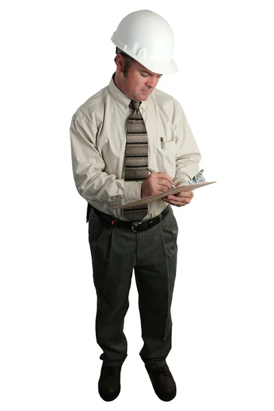 Engineer Taking Notes - Complete — Stock Photo, Image