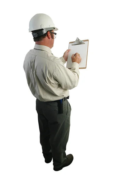Контрольный список инспектора по безопасности — стоковое фото