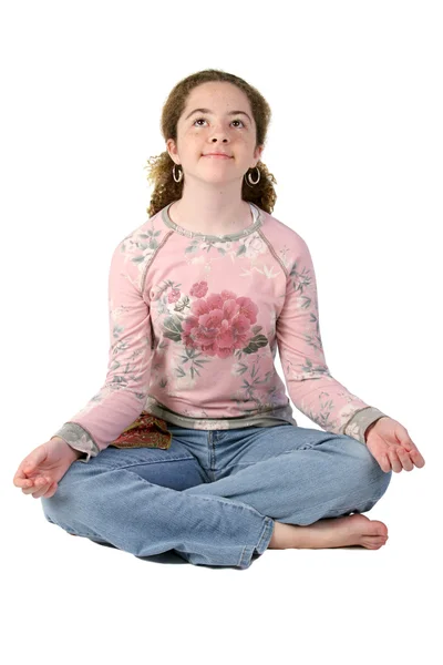 Tiener in meditatie — Stockfoto