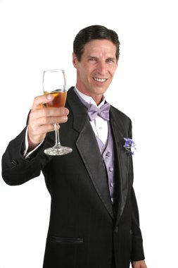 Champagne Toast Vertical clipart